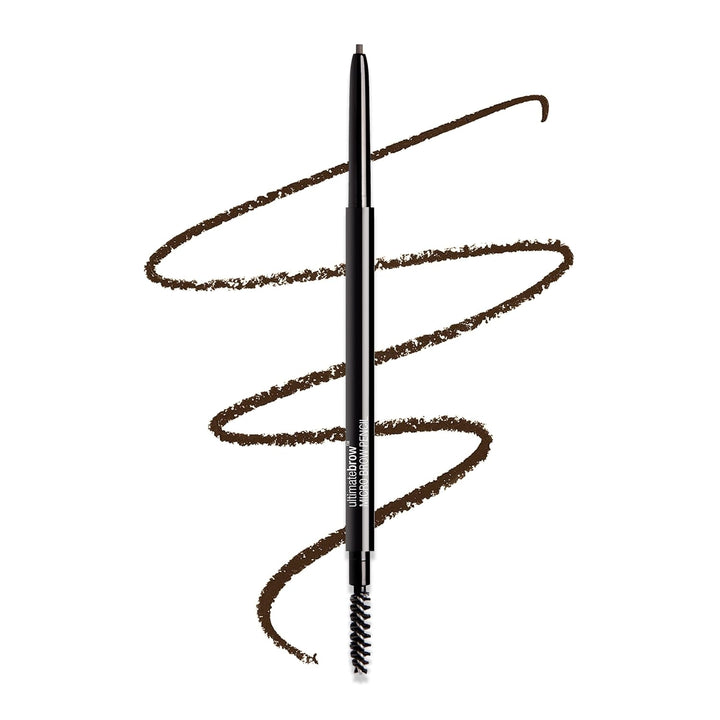 Ultimate Eyebrow Retractable Definer Pencil, Medium Brown, Dual-Sided Brow Brush, Fine Tip, Shapes, Defines, Fills Brow Makeup