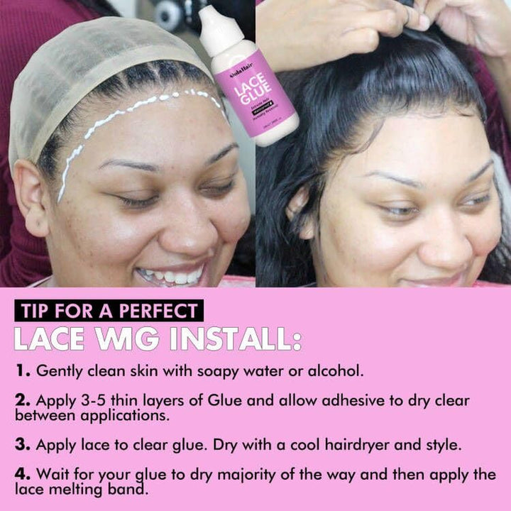 Lace Wig Glue Kit - Waterproof Lace Front Glue for Wigs & Hair Replacement