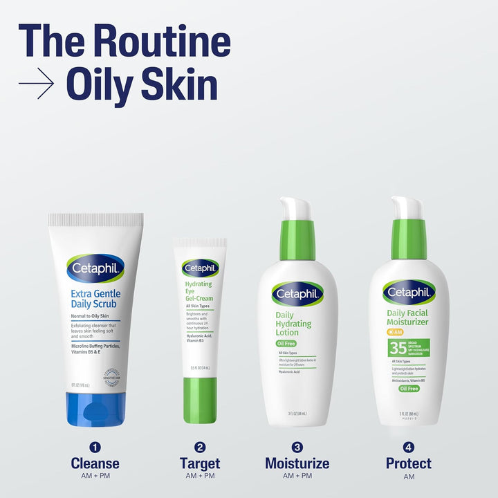 Exfoliating Face Wash, Extra Gentle Daily Face Scrub, Gently Exfoliates & Cleanses, for All Skin Types, Non-Irritating & Hypoallergenic, Suitable for Sensitive Skin, 6 Fl Oz, Pack of 2