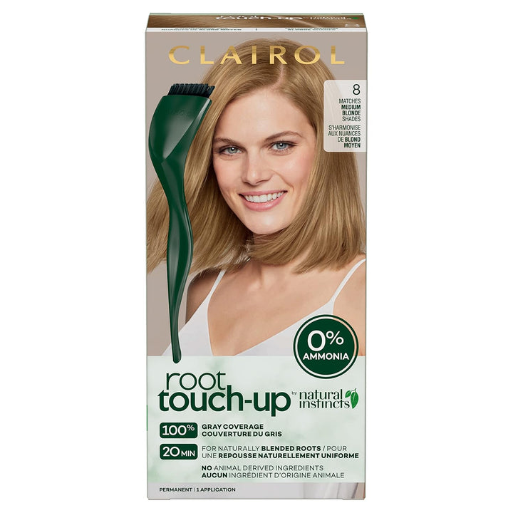 Root Touch-Up by Natural Instincts Permanent Hair Dye, 2 Black Hair Color, Pack of 1