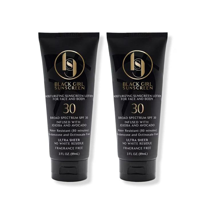 - Face & Body Moisturizing Sunscreen Lotion SPF 30, No White-Residue for Melanin Rich Skin (2 Fl. Oz.)