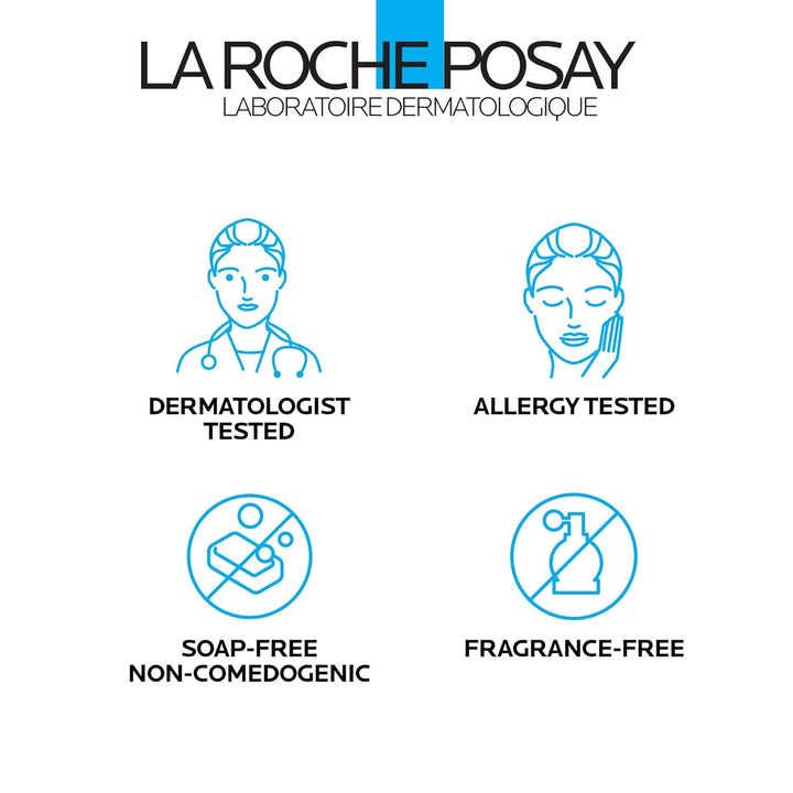 La Roche-Posay Effaclar Purifying Foaming Gel Cleanser for Oily Skin, with Zinc Pidolate to Remove Excess Oil, Alcohol Free & Oil Free, Face Wash for Oily Skin, Dermatologist & Sensitive Skin Tested​