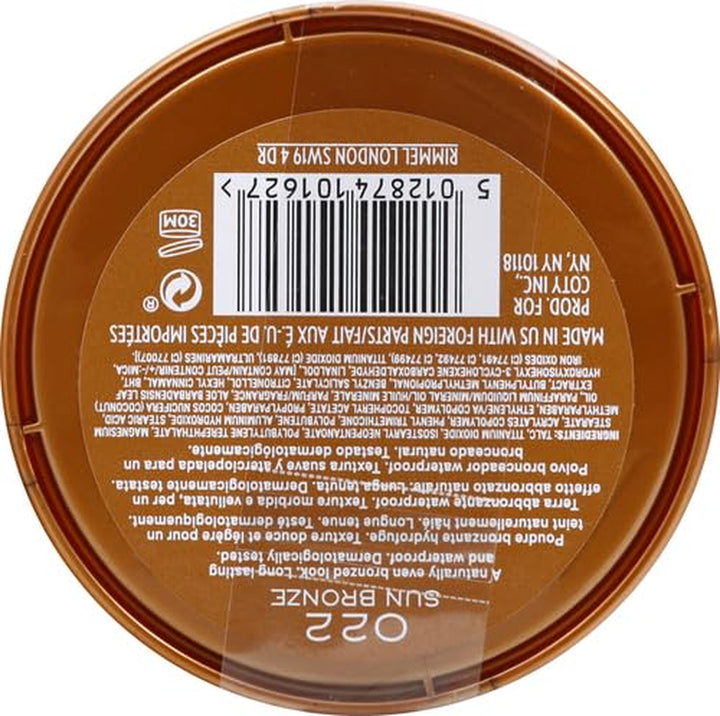 London Natural - 022 Sun Bronze - Bronzer, Matte Finish, 0.49Oz