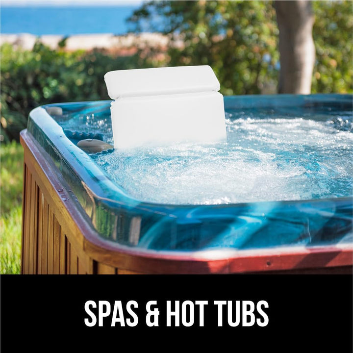 Bath Pillow for Tub, Improved Suction Cups, Luxury Bathtub Pillows, Headrest for Neck and Back Support, Relaxing Home Spa, Hot Tubs and Bathroom Essentials, Gifts for Women, 2 Panel White