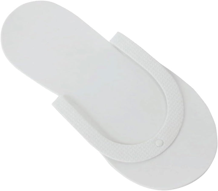 Comfy Pedi Slippers, Disposable Foam Pedicure Slippers for Nail Salons and Spas, Individually-Wrapped, 12-Pair