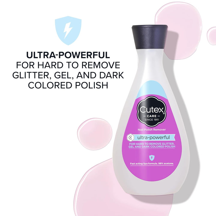 Gel Nail Polish Remover, Ultra-Powerful & Removes Glitter and Dark Colored Paints, Paraben Free, 6.76 Fl Oz