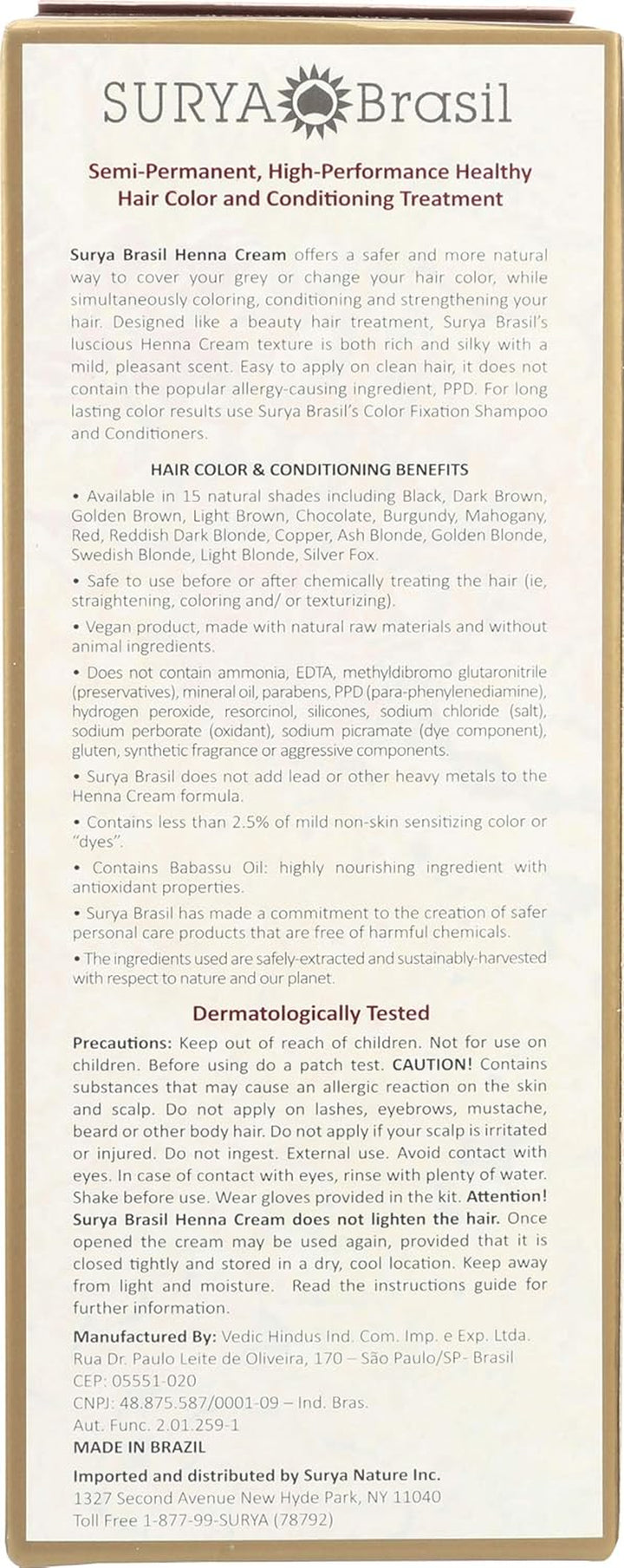 Products Henna Cream, Dark Brown, 2.37 Fluid Ounce