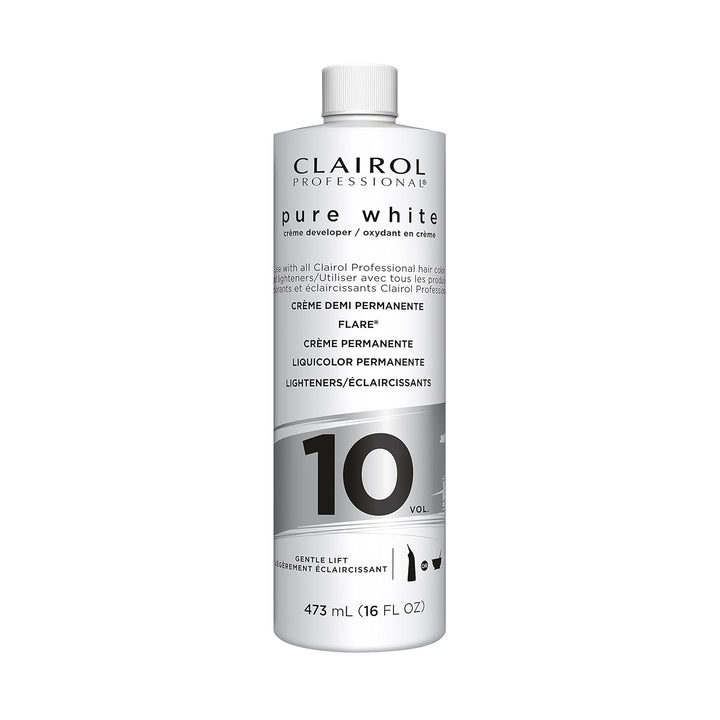 Pure White 10 Volume Hair Developers for Lightening & Gray Coverage