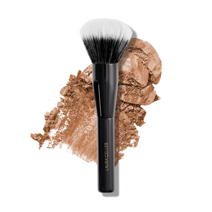 Dual-Ended Eyeshadow Brush - Domed Shader & Blending Brush for Baked and Pressed Eyeshadow Application - All over Eye Makeup Brush