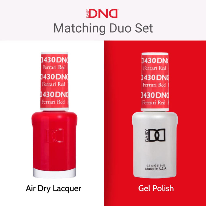 DND Gel Polish Set, Brown Collection, UV/LED Gelpolish and Air Dry Nail Lacquer, Matching Chip-Free Polish Duo, 0.5 Fl Oz Each