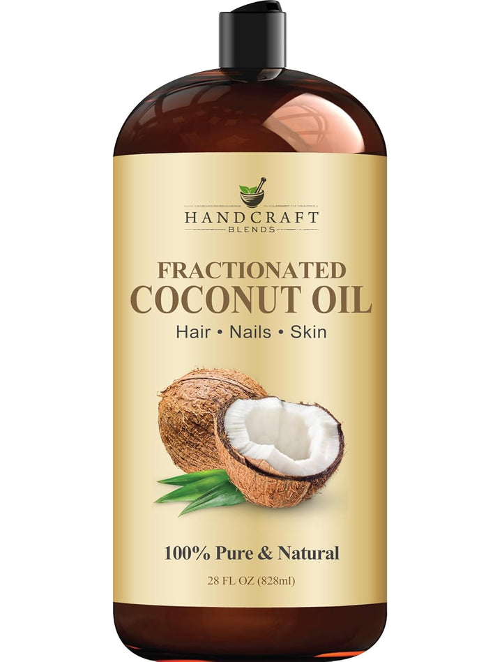 Fractionated Coconut Oil - 16 Fl Oz - 100% Pure and Natural - Premium Grade Carrier Oil for Skin, Hair and Body - Massage - Hair Tonic