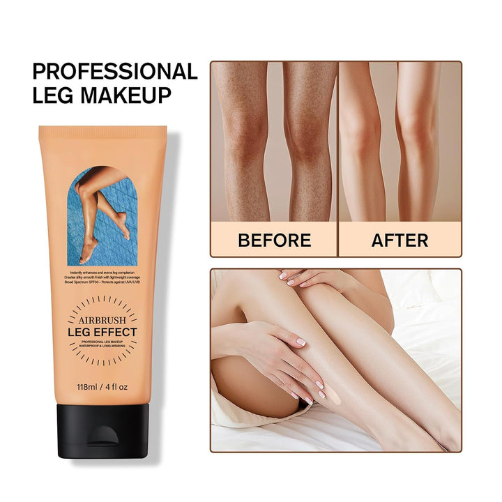 Leg Makeup Waterproof No Transfer,Flawless Full Coverage Legs Body Scar Tattoo Cover up Makeup Waterproof Long Last Concealer for All Skin Tones. 02# Medium