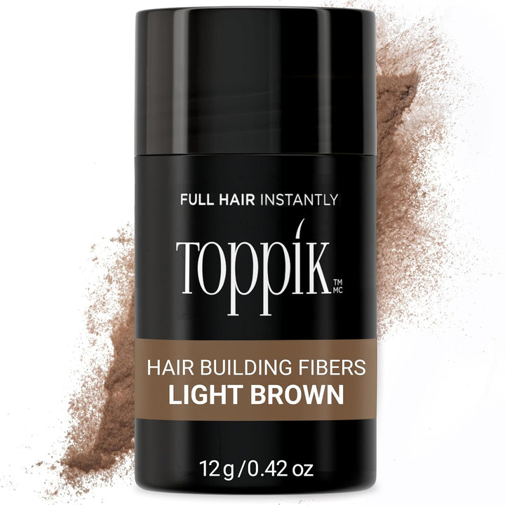 Toppik Hair Building Fibers, Fill in Fine or Thinning Hair Instantly Thicker, Fuller Looking Hair 9 Shades,4 Size Options