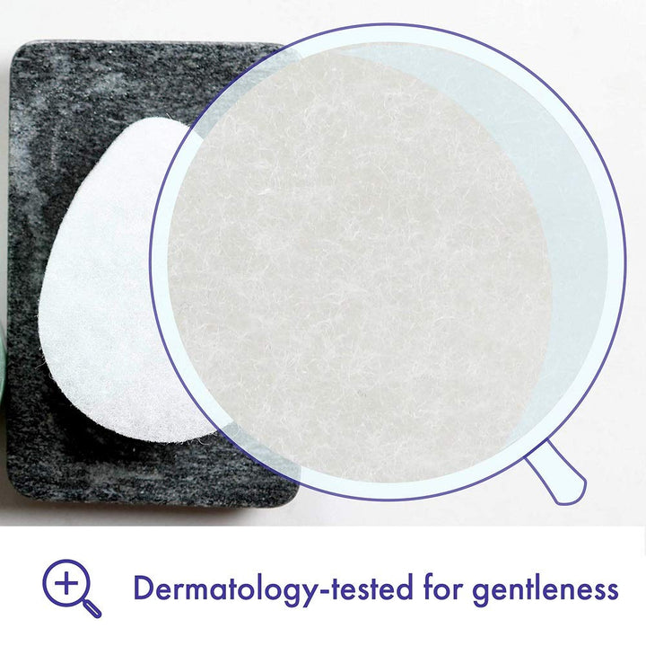 Regular Facial Sponge, Dermatologist Developed, Removes Deep down Dirt & Makeup That Causes Breakouts and Blackheads, Reusable, Exfoliating, White, 1 Count