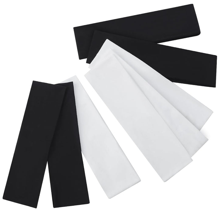 8 Pack Sport Headbands for Women, Elastic Soft Fabric Non-Slip Hair Bands Hair Warp for Daily Workout Yoga Running Sports