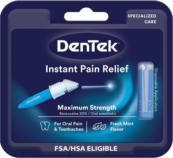 Instant Oral Pain Relief Maximum Strength Kit for Toothaches | 50 Count