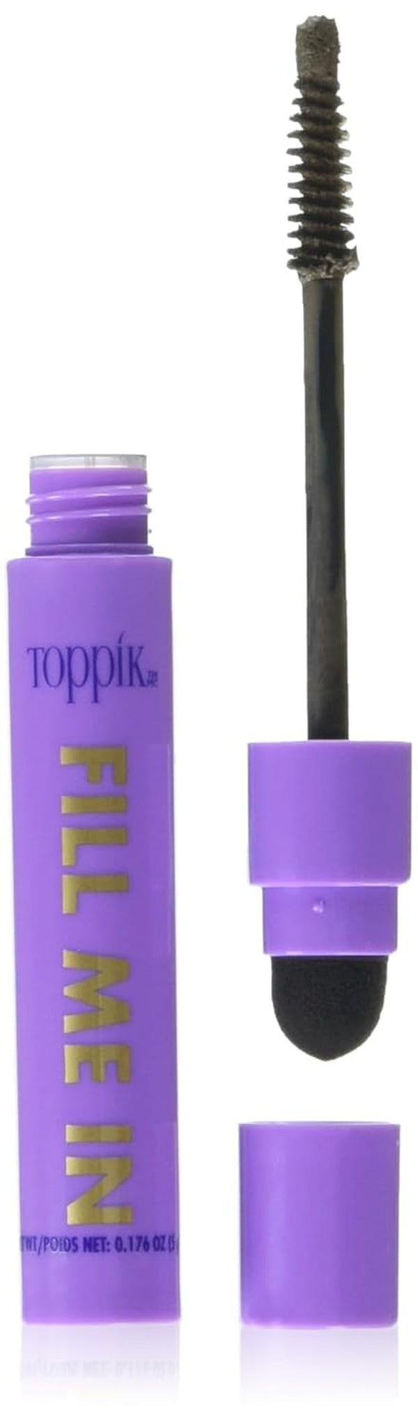 Fill Me in Hairline Filler, Hair Color Root Touchup, Hair Fibers Wand, Fills in Thinning Hairline, Hair Styling Product, 0.176 Oz (5 G) Medium Brow