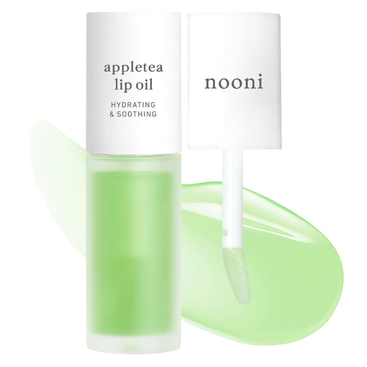 Korean Lip Oil - Applepeony | Long-Lasting, Moisturizing, Plumping, Revitalizing for Dry Lips, Waterproof, No Peel Off, Hydrating, Nourishing Crystal Clear, 0.12 FL Oz