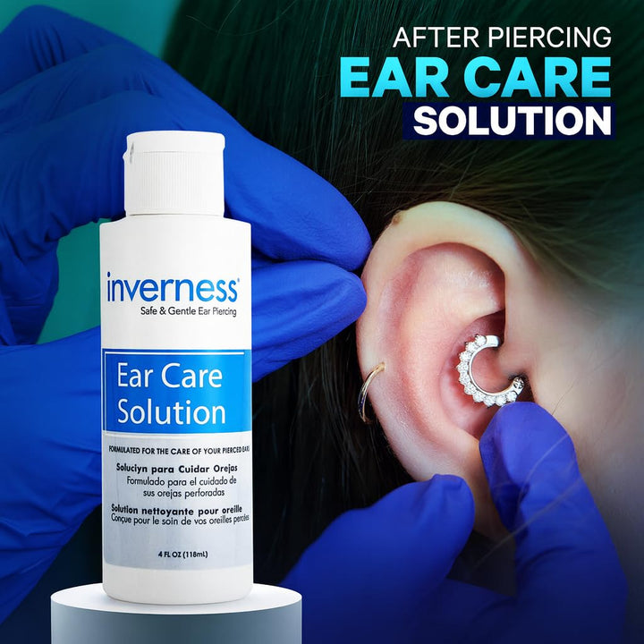 after Piercing Ear Care Solution 4 Oz 2-Pack – Gentle Piercing Care for Newly Pierced Ears