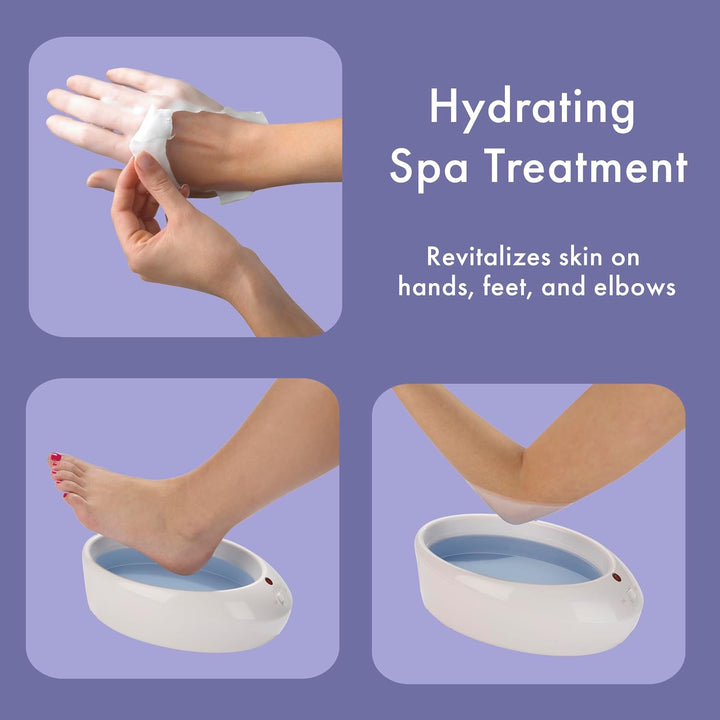 True Glow by  Paraffin Bath for Hands and Feet - Moisturizing Treatment with 1Lb. Wax - Purple