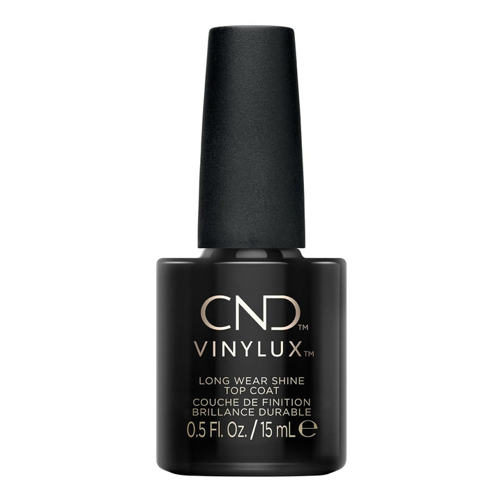 CND Vinylux Long Wear Shine Top Coat, Quick Drying Formula, Easy to Remove, 0.5 Fl Oz