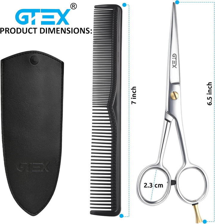 Hair Scissors, 6.5 Inch Professional Hair Cutting Scissors for Women Men Adults - Barber Scissors Hair Shears - Super Sharp Haircut Scissors - Tijeras De Peluqueria Profesional