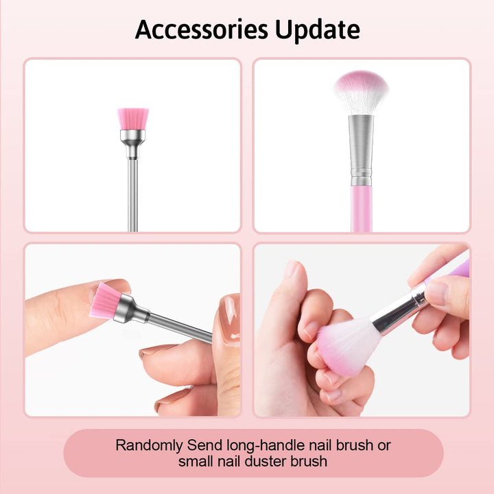 Electric Nail Drill,Usb Electric Nail Drill Machine for Acrylic Nail Kit,Portable Electric Nail File Polishing Tool Manicure Pedicure Kit Efile Nail Supplies for Home Salon,Pink