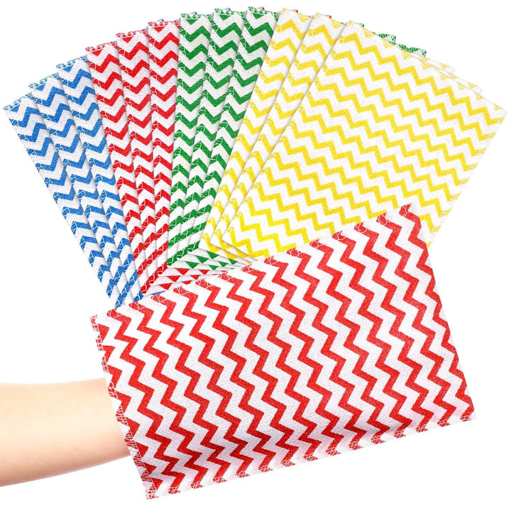 12 Pieces Korean Exfoliating Mitt Glove Italy Towel Body Skin Scrubber Exfoliating Scrubber for Remove Dead Skin Washcloth Korean(Small,Yellow, Green, Blue, Pink)