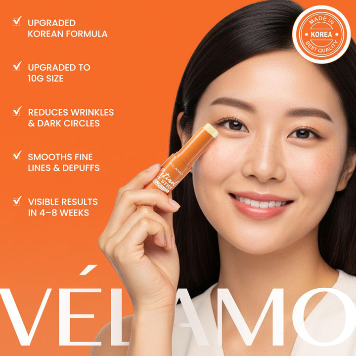 Retinol Eye Balm Stick: Made in Korea, Travel Essentials, Upgraded 8-In-1 Formula with Collagen, Niacinamide & Peptides – under Eye Cream for Dark Circles, Puffiness & Wrinkles 0.35Oz