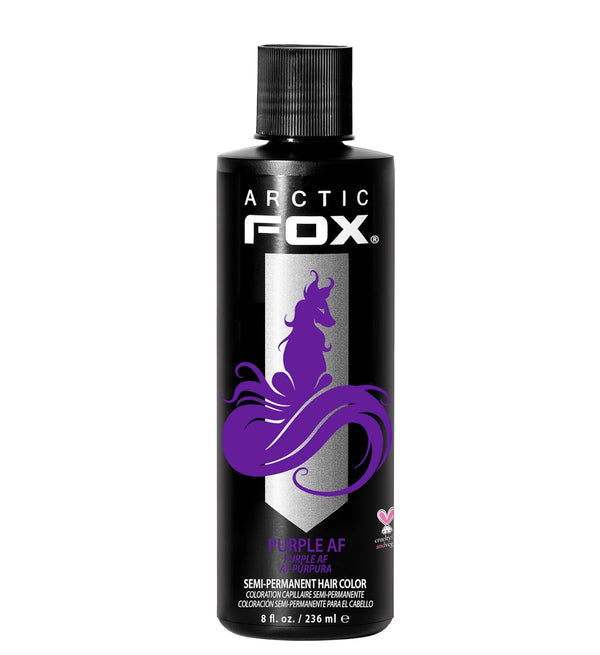 Vegan and Cruelty-Free Semi-Permanent Hair Color Dye (8 Fl Oz, PURPLE AF)