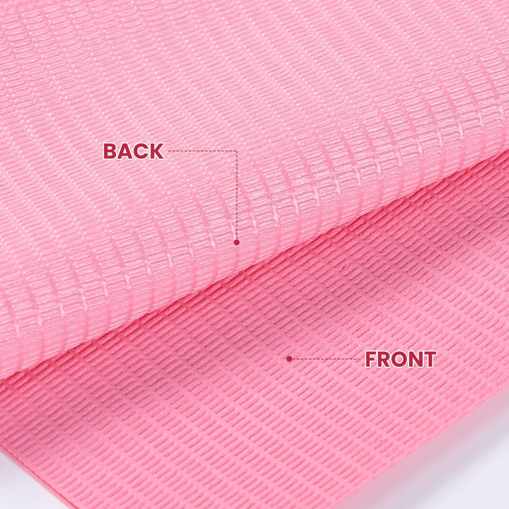 Disposable Nail Mats - 20Pcs Fordable Nail Art Table Mats for Table Acrylic Nail Practice Sheet, 3 Ply Waterproof 13" X 18" Clean Pads Nail Art Accessories (Pink)