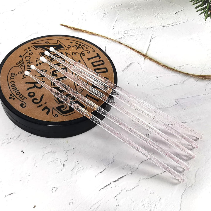 500 Pcs Disposable Micro Applicator Brush for Eyelash Extension, Micro Cotton Swabs, Lips Mascara Wands Pink