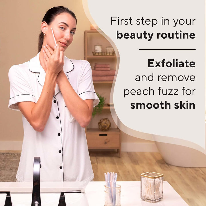 Dermaplane Facial Exfoliator and Hair Remover, Facial Hair Removal for Women, 6 Count