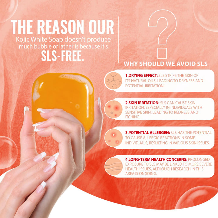 Pure Kojic Acid Soap | Glycerin Soap Bar for Gentle Skin Brightening and Exfoliation with Tea Tree, Coconut Oil, Hyaluronic Acid & Vitamin C, Vegan, 2.82 Oz