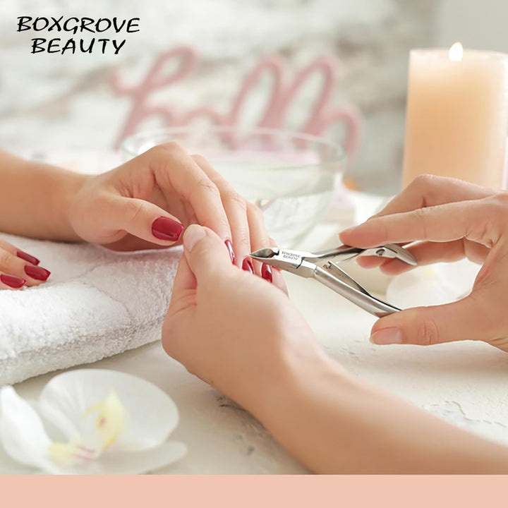 Professional Cuticle Cutter Trimmer Manicure Tools with Double Spring– Perfect Nail Care Tool for Manicure & Pedicure Beauty at Home/Spa/Saloon