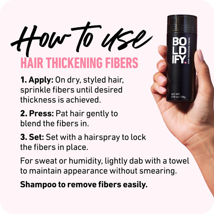 Hair Fibers (28G) - Fill in Thinning and Fine Hair for an Instantly Fuller, Thicker Look - 14 Shades for Women & Men - Dark Brown