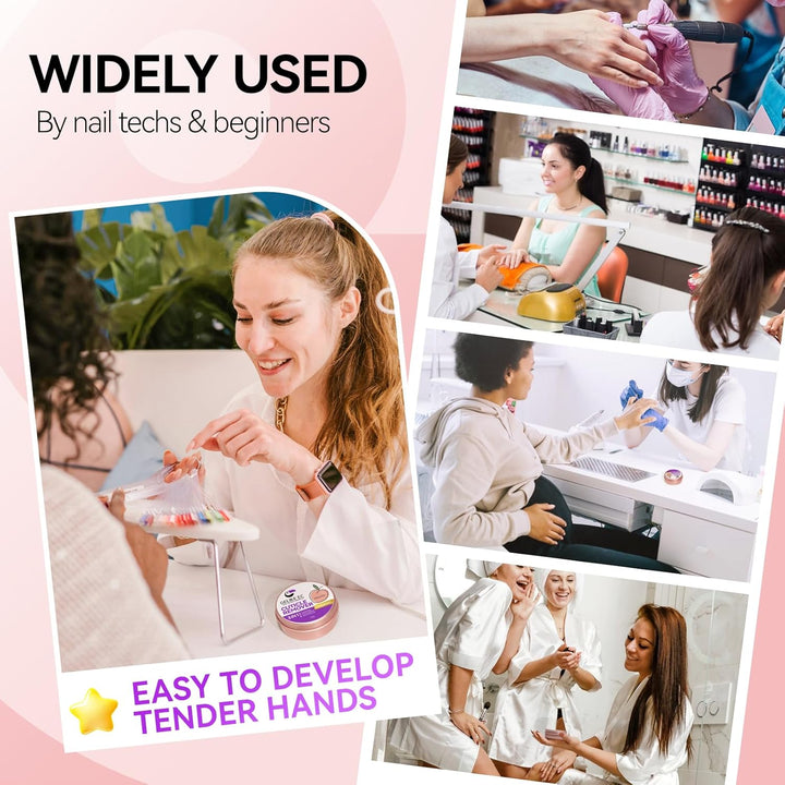 Cuticle Cream for Dry Damaged Cuticles Organic Nail Cuticle Remover for Dry, Rough Hands Cracked Rigid Skin - Professional for Salon Home Use