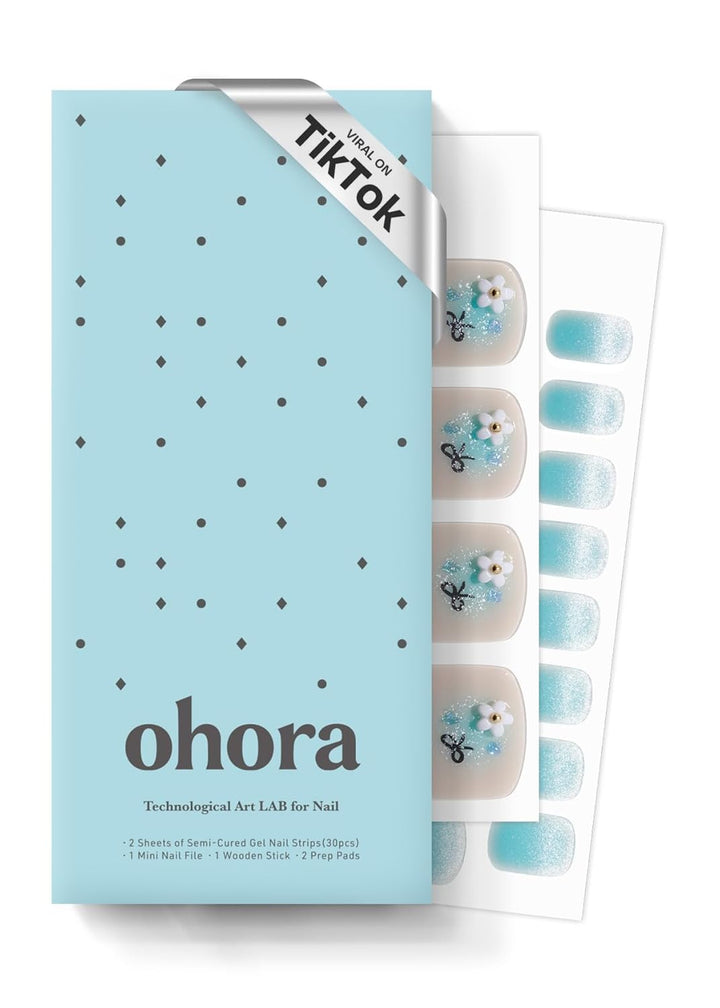 Semi Cured Gel Pedi Strips (P Chilly Red) - Works with Any Pedi Lamps, Salon-Quality, Long Lasting, Easy to Apply & Remove - Includes 2 Prep Pads, Pedi File & Wooden Stick