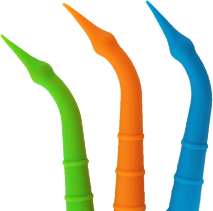 (4 Count) Soft Interdental Pick, Gum Stimulator & Plaque Remover, Made in USA, for Oral Health and Healthy Gums, Multi-Colored