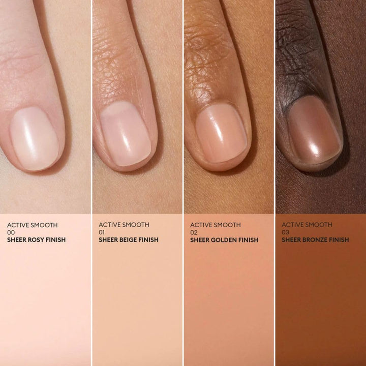 Active Smooth 00 Nail Concealer Polish & Care - 2 in 1 Nude Nail Polish : Nail Strengthener and Growth - No Lamp - Ridge Filler for Nails - Natural Rosé Nail Polish