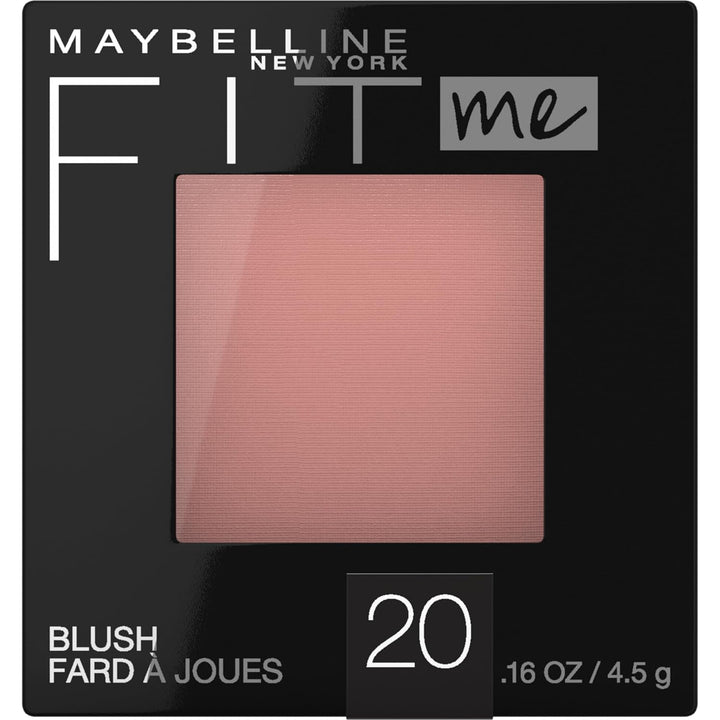 Fit Me Powder Blush, Lightweight, Smooth, Blendable, Long-Lasting All-Day Face Enhancing Makeup Color, Mauve, 1 Count