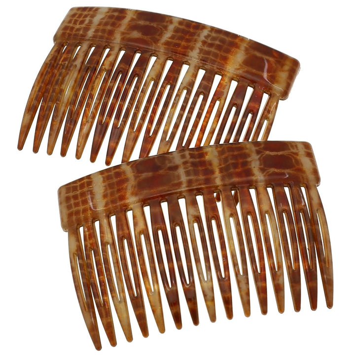 Paris CP2942 French Hair Side Comb, Small Tortoise Shell, French Twist Hair Combs Decorative, Strong Hold Hair Clips for Women Bun Chignon Up-Do Styling Girls Hair Accessories, Made in France