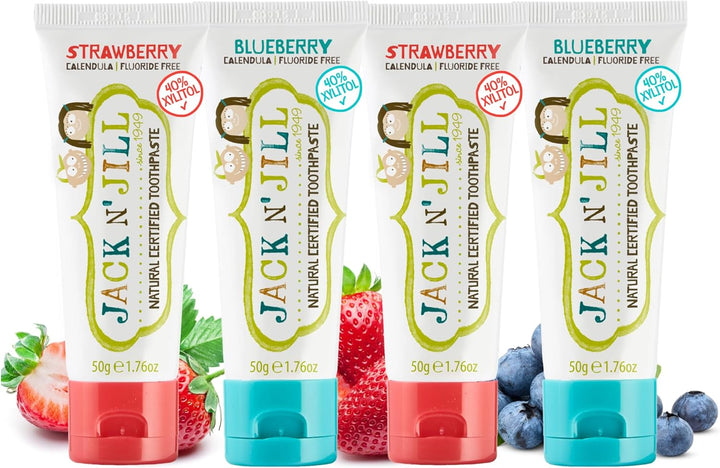 Natural Toothpaste for Baby and Infants - Fluoride Free Training Toothpaste, 40% Xylitol, Bpa-Free - Flavor Free, 1.76 Oz (Pack of 1)