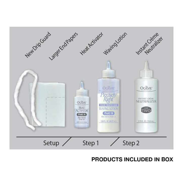 Salon Styles Precisely Right Professional Conditioning Perm Kit - Ideal for Color-Treated, Normal Hair - 1 Application