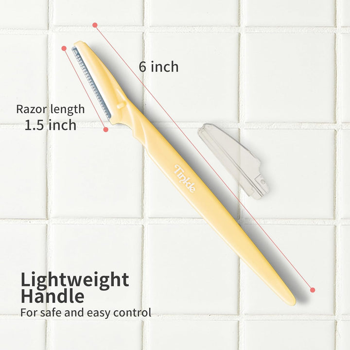 Dermaplaning Tool 6Ct, Dermaplane Razor for Women, Safe and Easy Peach Fuzz Remover, Eyebrow Trimmer with Protective Cover