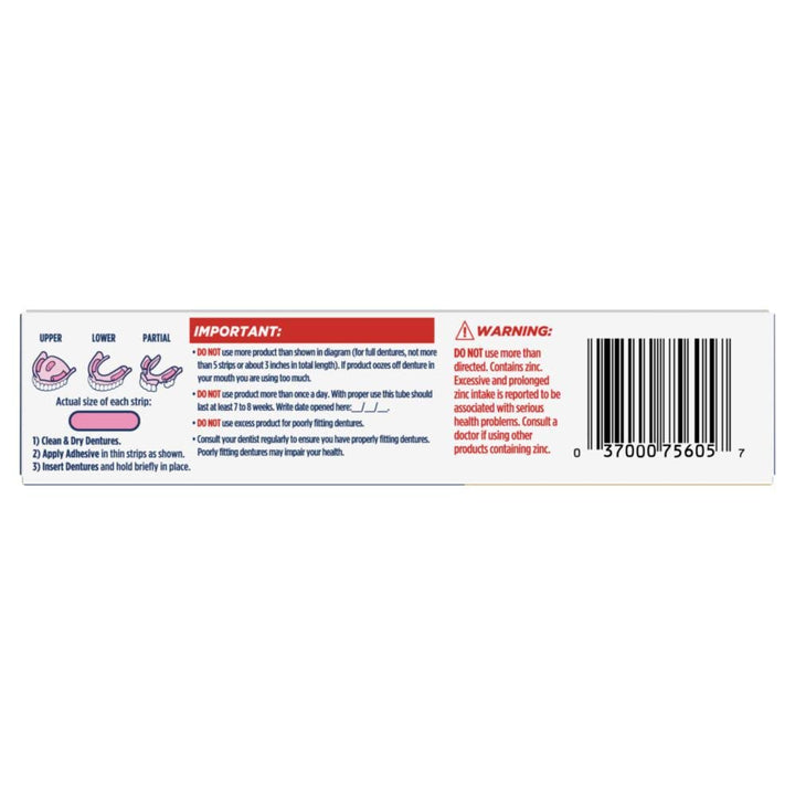 Ultra Max Hold Denture Adhesive, 2.2 Oz, (Packaging May Vary)