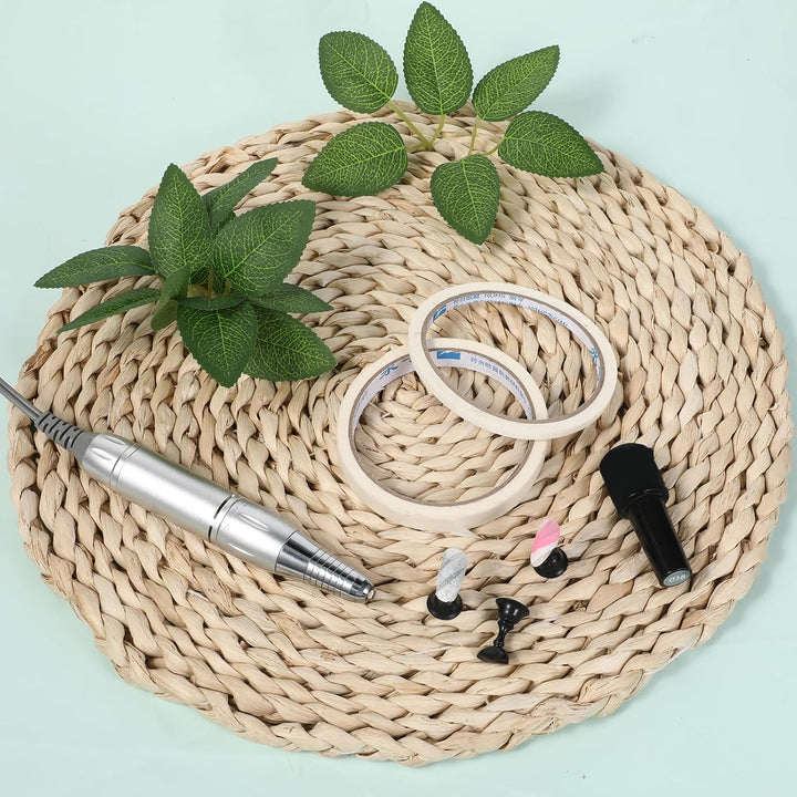 White Nail Tape, 4 Rolls Nail Tape for Art Striping Tapes White Tips Guide Tapes French Nails Self Adhesive Nailes Sticker Nails French Patch Taped for Polish DIY Design Tool(Width 5Mm/12Mm)