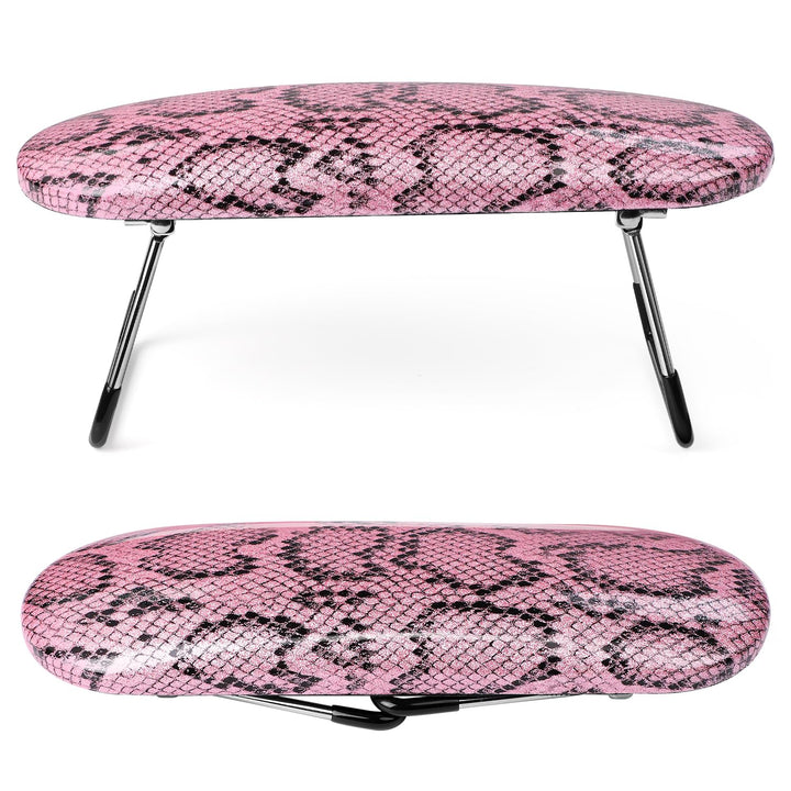 Nail Arm Rest,Professional Microfiber Leather Nail Hand Rest Stand Arm Rest for Acrylic Nails Cushion Hand Holder with Non-Slip - Nail Technician Use Must Have（Pink）