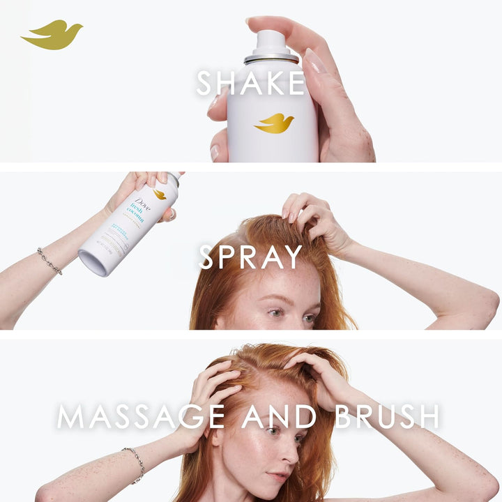 Dry Shampoo Spray, Volume & Fullness, Absorbs Oil to Refresh Hair without Washing, 5 Oz (2-Pack)