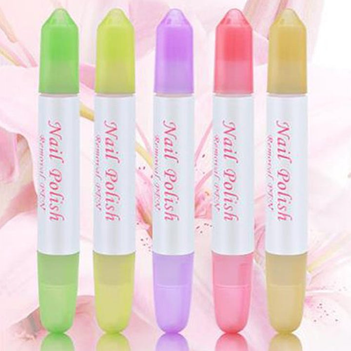 1 Pc Women Nail Art Polish Corrector Pen Remover Mistakes Cleaner with 3 Tips